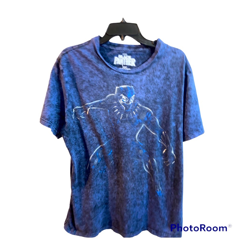 The black panther marvel tee shirt size L movie promo